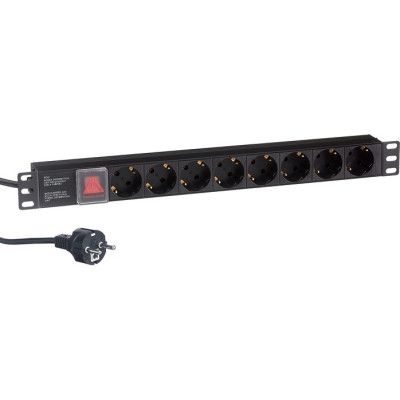 Блок розеток EXEGATE SERVERPRO PDU-19H803 AL-8S-EU2CU-SW
